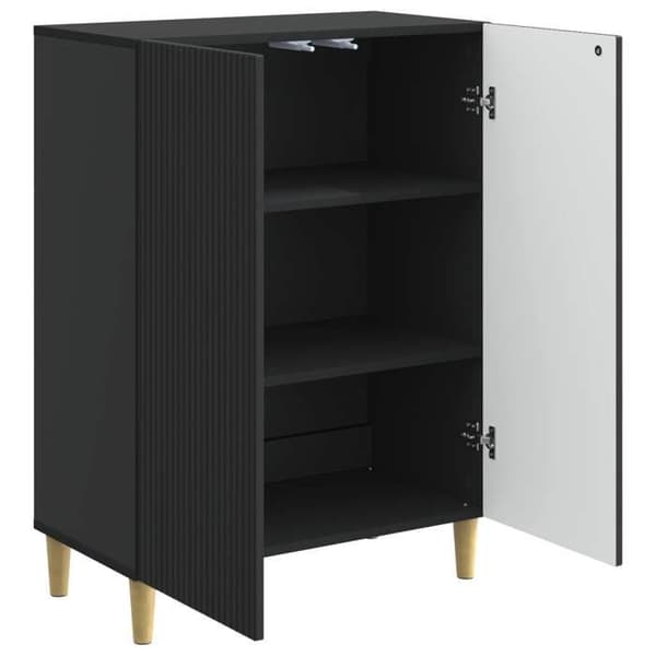 Maison Exclusive - Buffet Sort 66 x 34,5 x 90 cm Ingeniørtræ