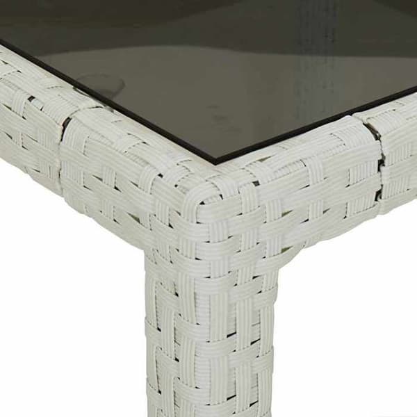 Maison Exclusive - Vit polyrotting trädgårdsbord Vit