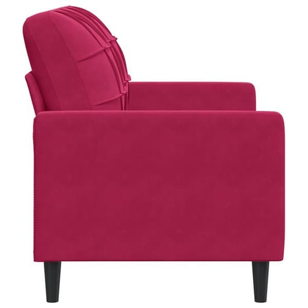 Maison Exclusive - 2-paikkainen sohva Bordeaux-punainen 120 cm Sametti