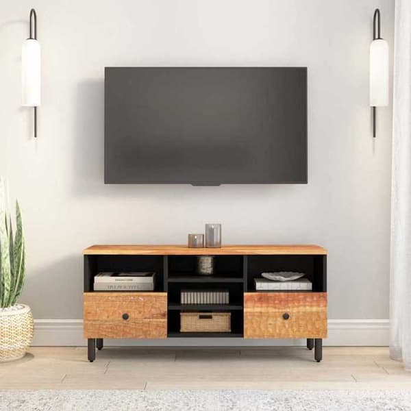 Maison Exclusive - TV-møbel 100x33x46 cm i solid akacietræ