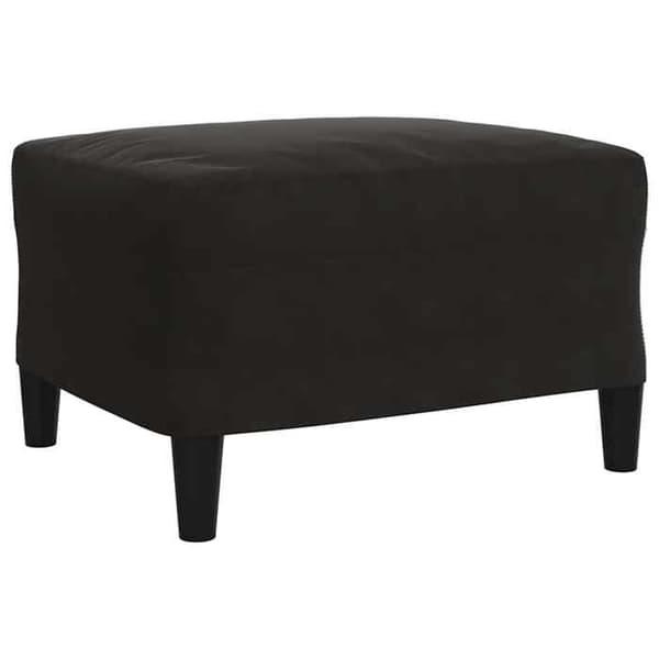 Maison Exclusive - Sæt af 3 sofaer med puder i sort velour