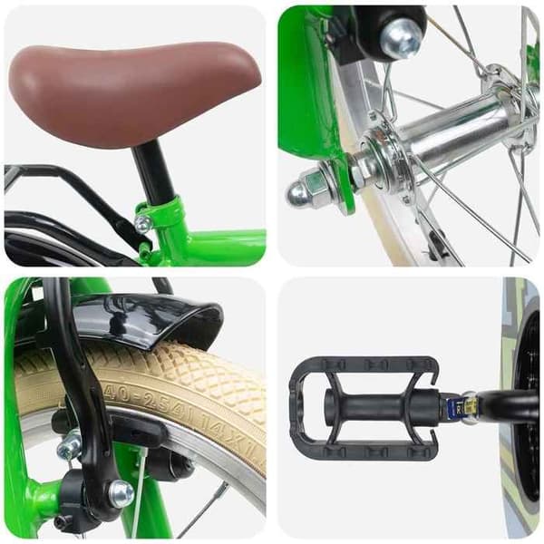 Maison Exclusive - Cykel för Barn 12 Tum för 2-4 År Gärd Grön