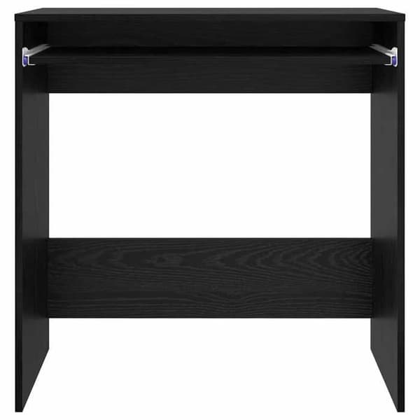 Maison Exclusive - Kontor Sort egetræ Ingeniørtræ 77,5 x 43 x 79 cm svart ek