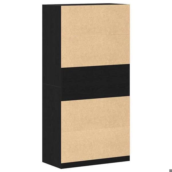 Maison Exclusive - Skab Sort eg 100 x 50 x 200 cm Ingeniørtræ