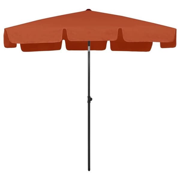 Maison Exclusive - Strandparasol terracotta 200x125 cm terrakotta