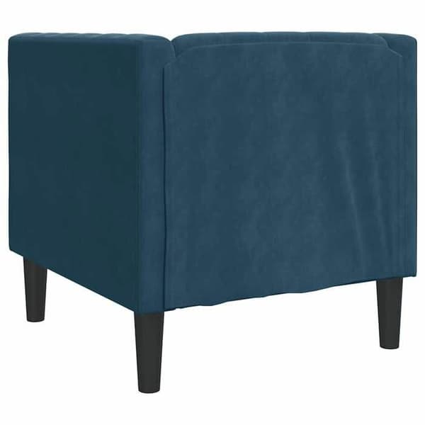 Maison Exclusive - Chesterfield-tuoli sinisessä sametissa