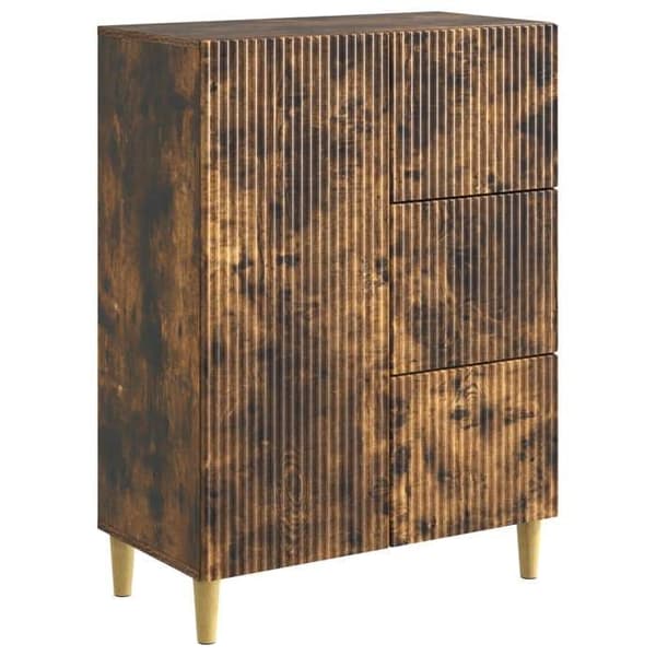 Maison Exclusive - Buffet Røget Eg 66 x 34,5 x 90 cm Ingeniørtræ