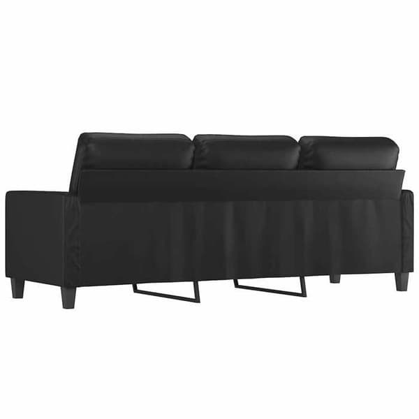 Maison Exclusive - 3-personers Sofa Sort 180 cm Syntetisk Læder