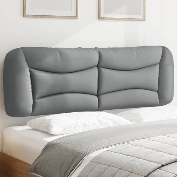 Maison Exclusive - Huvudgavelkudde Hvar ljusgrå 160 cm tyg