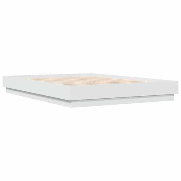 Maison Exclusive - Sängram utan madrass vit 150x200 cm