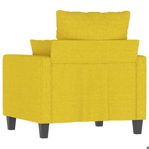 Maison Exclusive - Vaaleankeltainen nojatuoli 60 cm Kangas