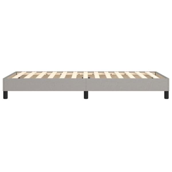 Maison Exclusive - Ljust grå sängram 100x200 cm tyg ljusgrått