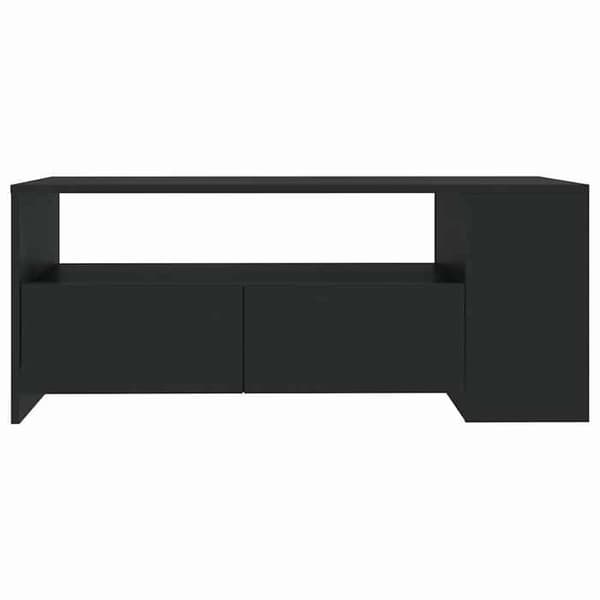 Maison Exclusive - Sort sofabord 102x55x42 cm i ingeniørtræ