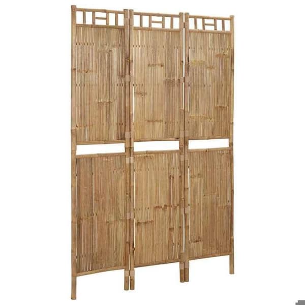 Maison Exclusive - 3-paneelin bambu-seinäelementti 120x180 cm Naturlig (bambu)