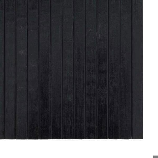 Maison Exclusive - Musta suorakulmainen matto 100x100 cm bambusta
