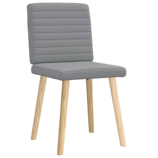 Maison Exclusive - Matstolar set om 2 ljusgrå tyg