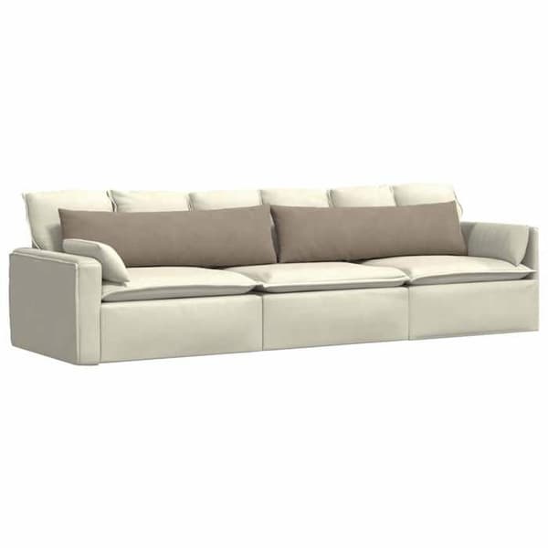 Soffkuddar - EXKLUSIVT HEM - 145 x 40 cm - Taupe - Polyester - Dragkedjefodral Mol