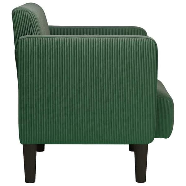 Stol - EKSKLUSIV HUS - Sofa-stol - Mørkegrøn - Fløjl - 54 cm - Armlæn Mörkgrön