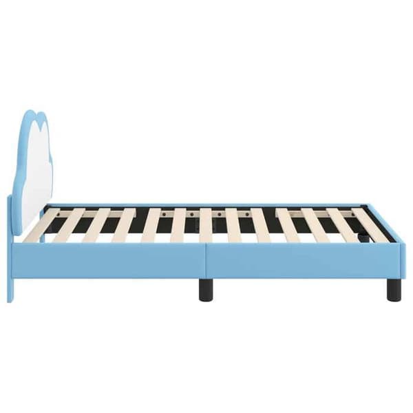 Maison Exclusive - Sengestel til børn med blåt hovedgærde 80 x 160 cm PU Blå