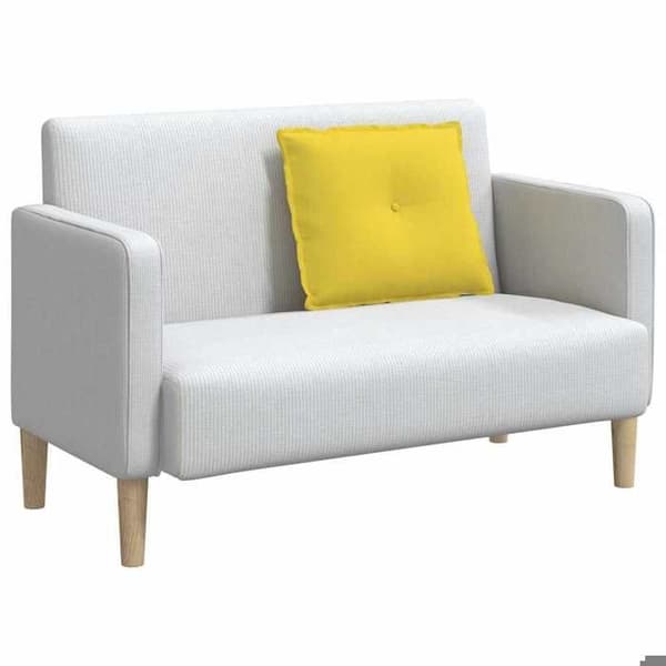 Maison Exclusive - Lys gul rygpude 60 x 19 x 50 cm stof