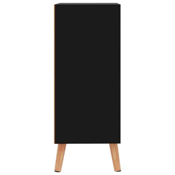 Maison Exclusive - Buffé svart glänsande 60x30x72 cm ingenjörsträ