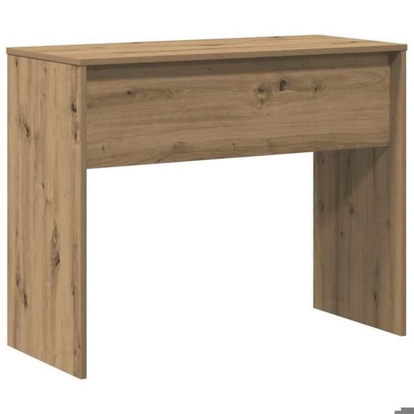 Maison Exclusive - Håndlavet egetræskontor 90x40x72 cm ingeniørtræ