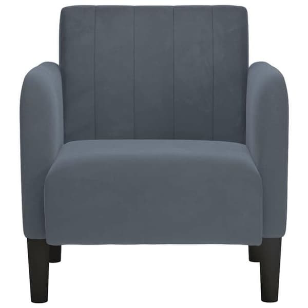 Maison Exclusive - Stol med armlæn i mørkegrå 54 cm velour