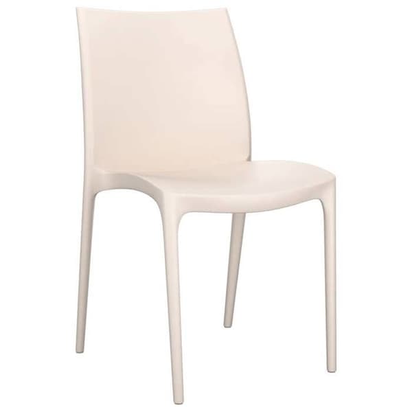 Maison Exclusive - Trädgårdsstolar set om 2 krämfärgade 50x46x80 cm polypropen