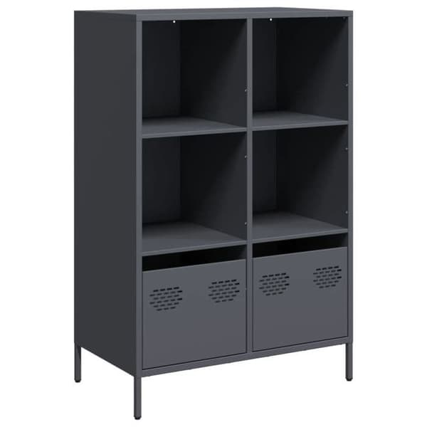 Maison Exclusive - Buffet høj antracit 68x39x103,5 cm stål