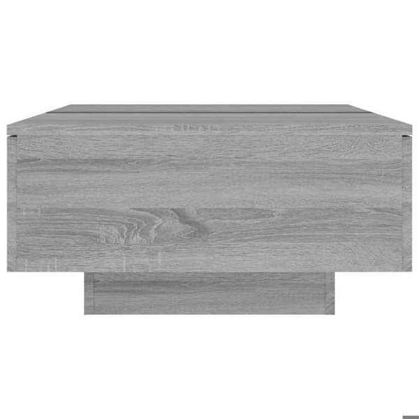 Bord - EKSKLUSIV HUS - Sonoma grå - Ingeniørtræ - Rektangulær - 90x60x31 cm Sonoma grå