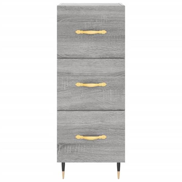 Maison Exclusive - Buffet Sonoma grå 34,5x34x90 cm Ingenjörsträ