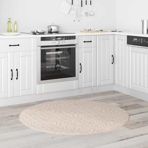Maison Exclusive - Antiskid Shaggy Mat Creme 120 x 120 cm PP