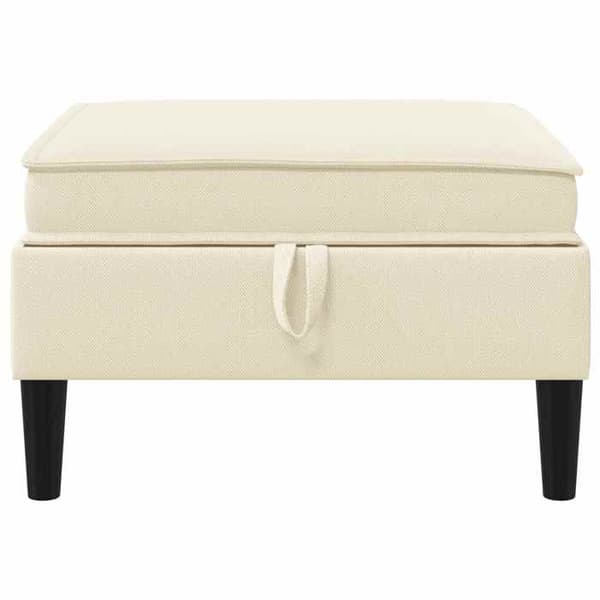 Maison Exclusive - Puff med Opbevaring Creme Velour