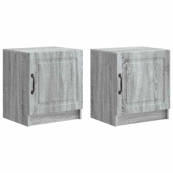 Maison Exclusive - Sängbord 2 delar Sonoma grå 43 x 34,5 x 47 cm