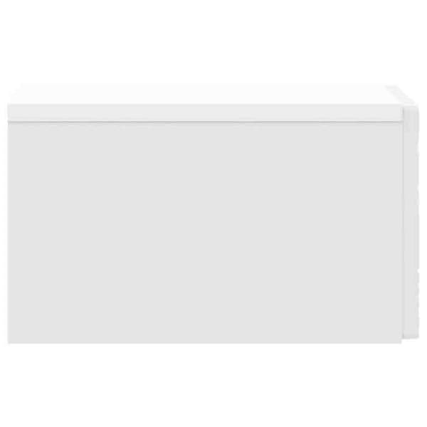 Maison Exclusive - Väggmonterat sidobord Vit glans 34,5 x 33 x 20 cm