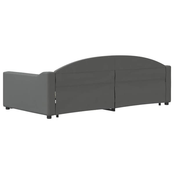Maison Exclusive - Sovesofa med udtræk uden madras grå mørk 100x200 cm Mörkgrå