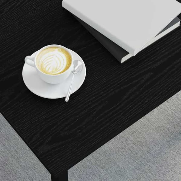 Maison Exclusive - Sofabord Eg sort 60 x 30 x 36 cm Ingeniørtræ