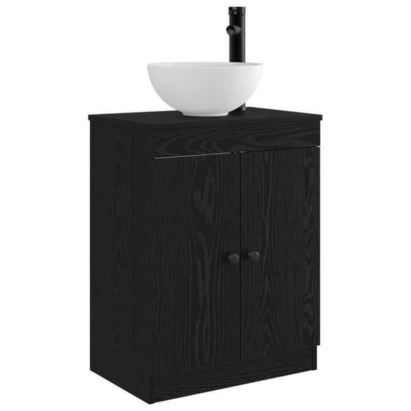 Maison Exclusive - Badeværelsesmøbel med sort vask 54 x 35 x 83 cm