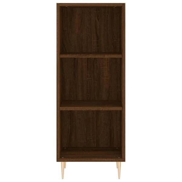 Maison Exclusive - Buffé ek brun 34,5x32,5x90 cm ingenjörsträ