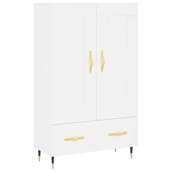 Maison Exclusive - Valkoinen buffet 69,5x31x115 cm insinööripuusta Vit