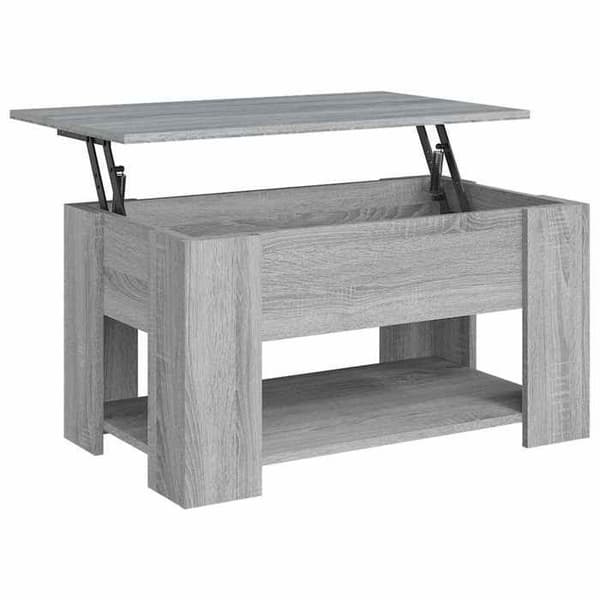 Maison Exclusive - Soffbord Sonoma grå 79x49x41 cm Ingenjörsträ Sonoma grå