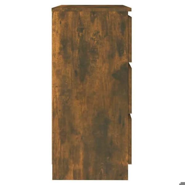Maison Exclusive - Buffet Røget Eg 60x35x76 cm Ingeniørtræ