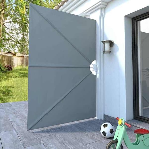 Maison Exclusive - Fällbart sidotak för terrass Grå 240 x 160 cm Grå