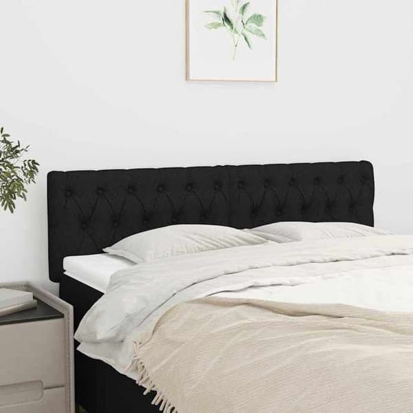 Maison Exclusive - Hovedgærder Sort 144 x 7 x 78/88 cm Stof