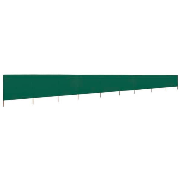 Maison Exclusive - Skärm 9 paneler Tyg 1200 x 80 cm Grön Grön