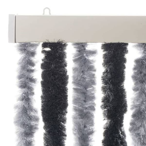 Maison Exclusive - Harmaa ja musta hyttysverkko 90x220 cm chenille