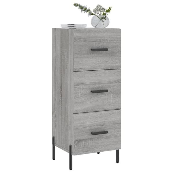 Maison Exclusive - Buffet Sonoma grå 34,5x34x90 cm Ingenjörsträ