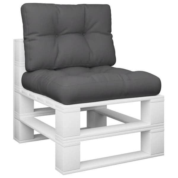 Maison Exclusive - Palettkuddar set om 2 antracit tyg