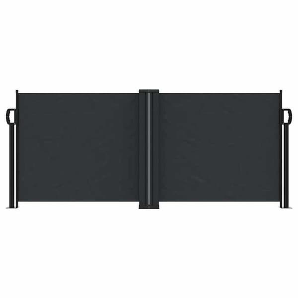 Maison Exclusive - Svart utdragbart sidotak 100x1000 cm