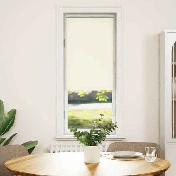 Maison Exclusive - Rullgardin i off-white 45x175cm tygbredd